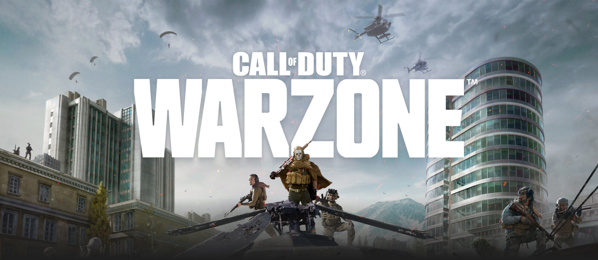 Gaming-PCs für Warzone Banner mit Charakteren im Game