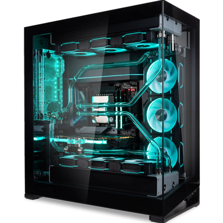 Custom Gaming-PC mit Beleuchtung und Wasserkühlung von Caseking