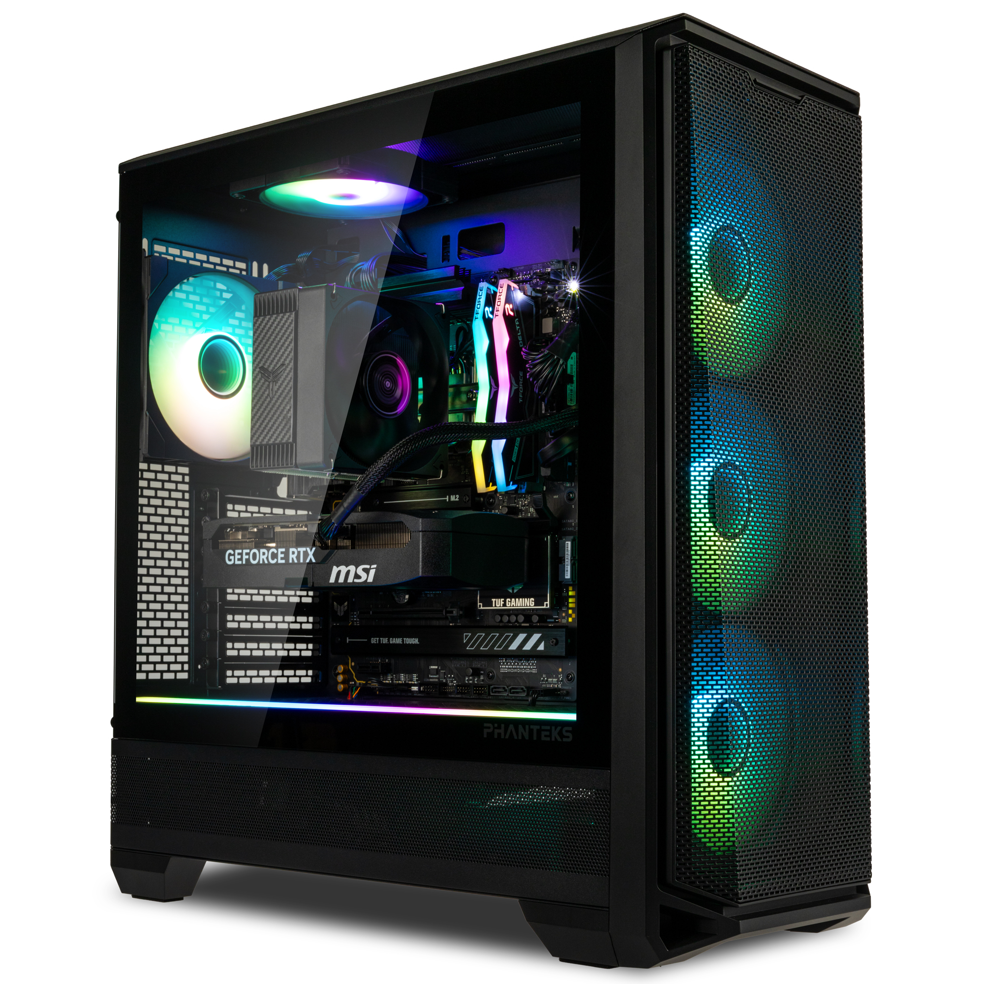King Forge Gaming-PC Gold von vorne