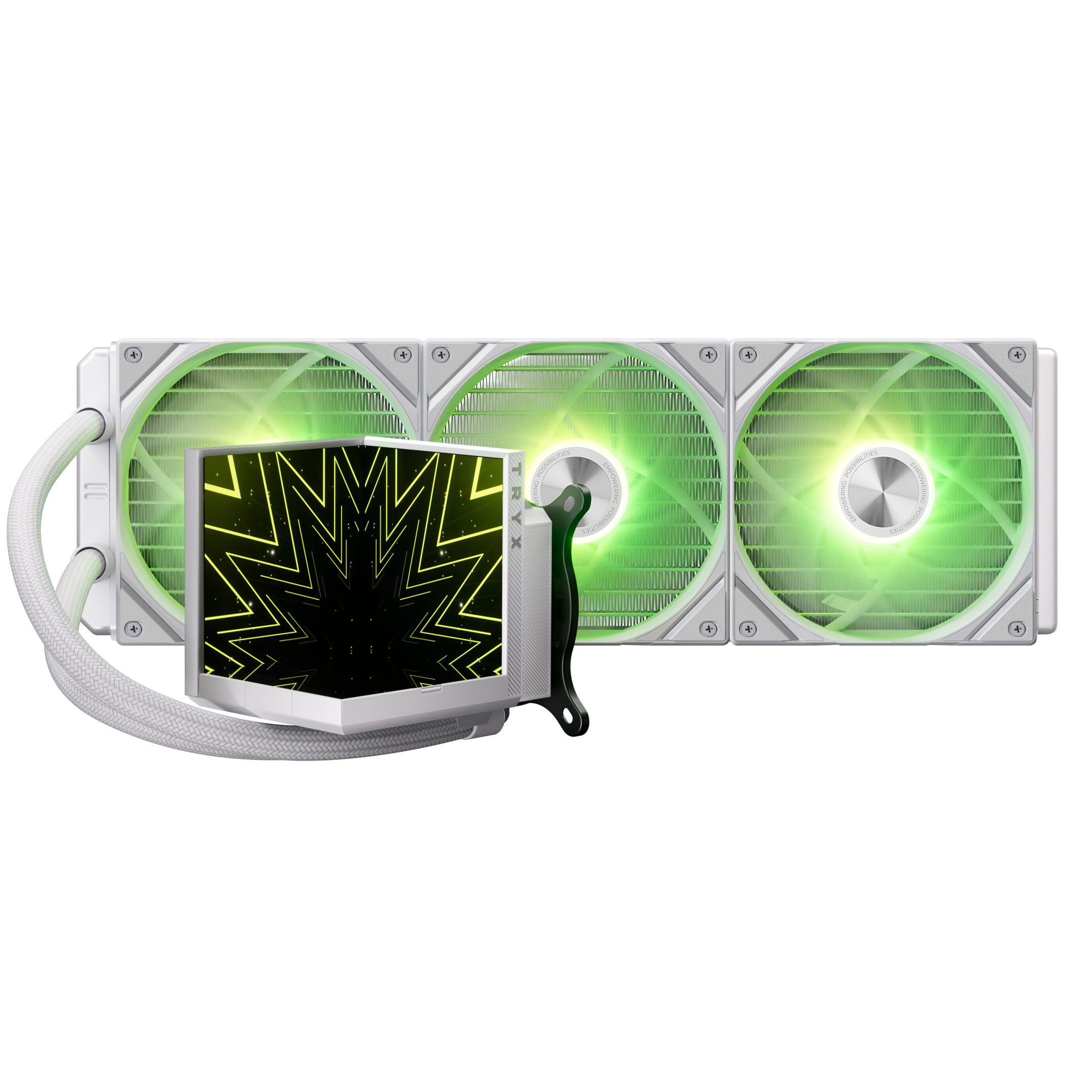 TRYX STAGE ARGB 360 AiO with dual display