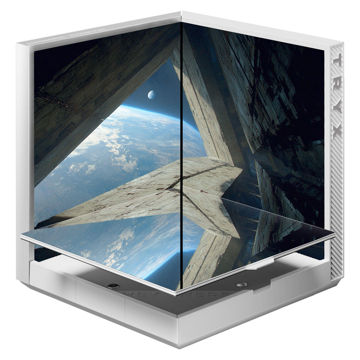 TRYX STAGE Dual-Display close-up