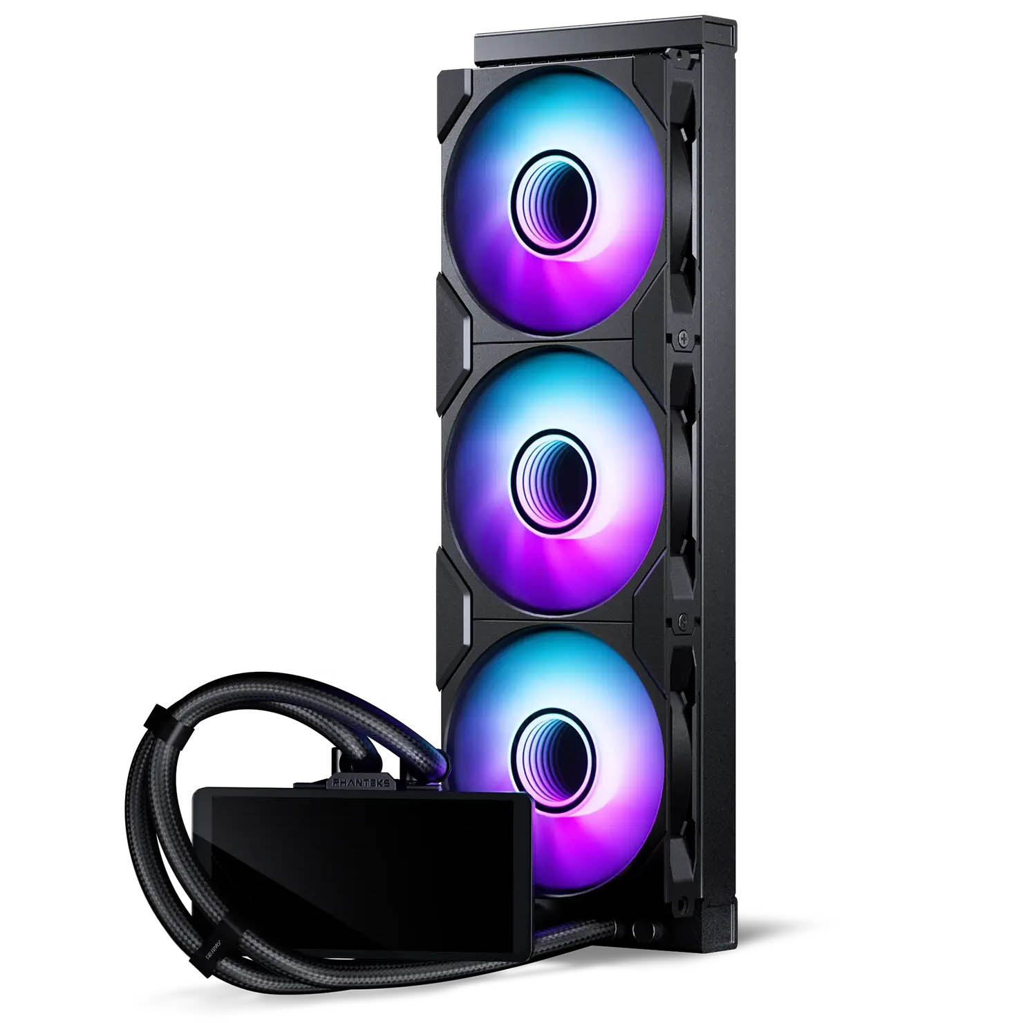 Phanteks Glacier One 360M25 LCD installed in PC