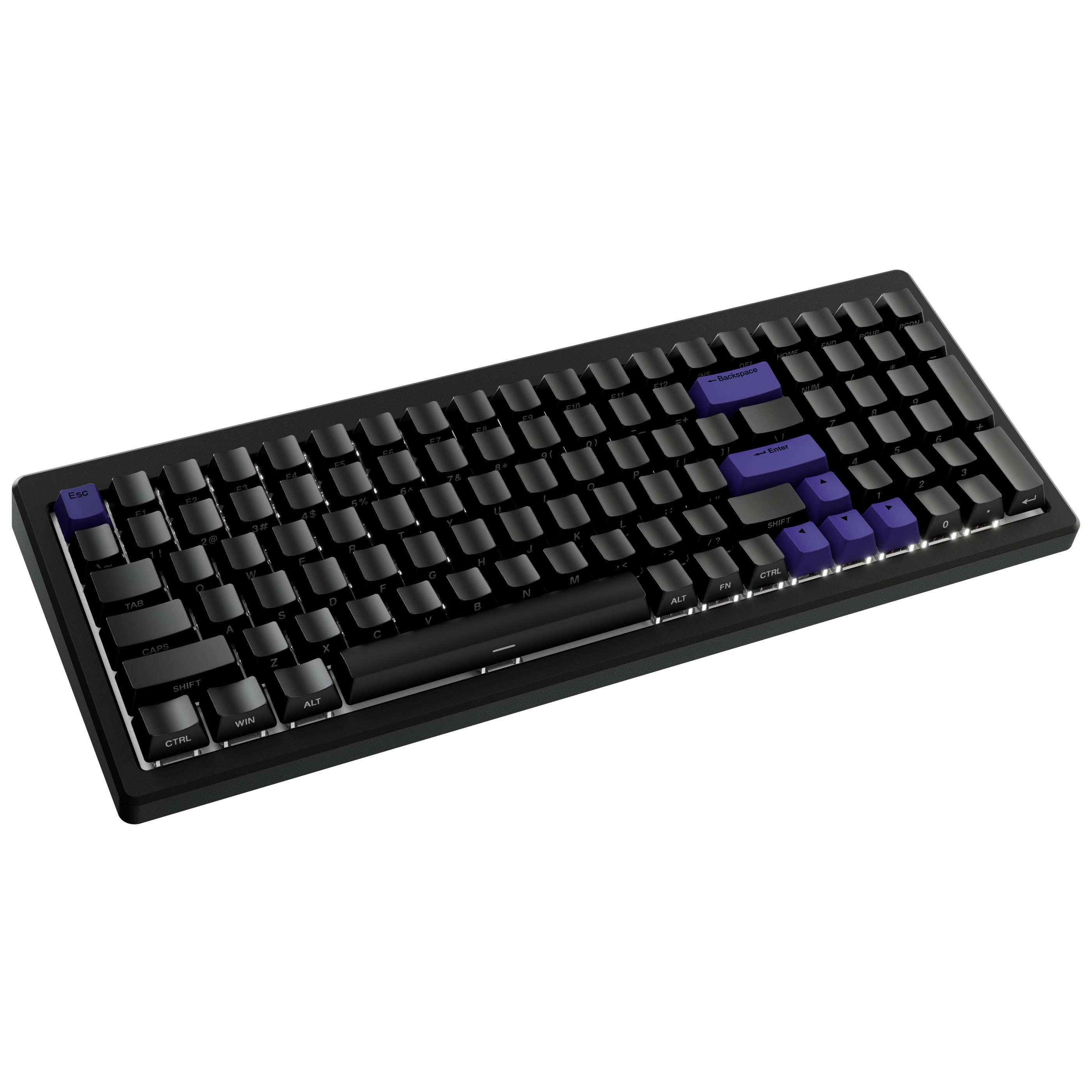 Ducky Cushion 98 Gaming-Tastatur in Mattschwarz