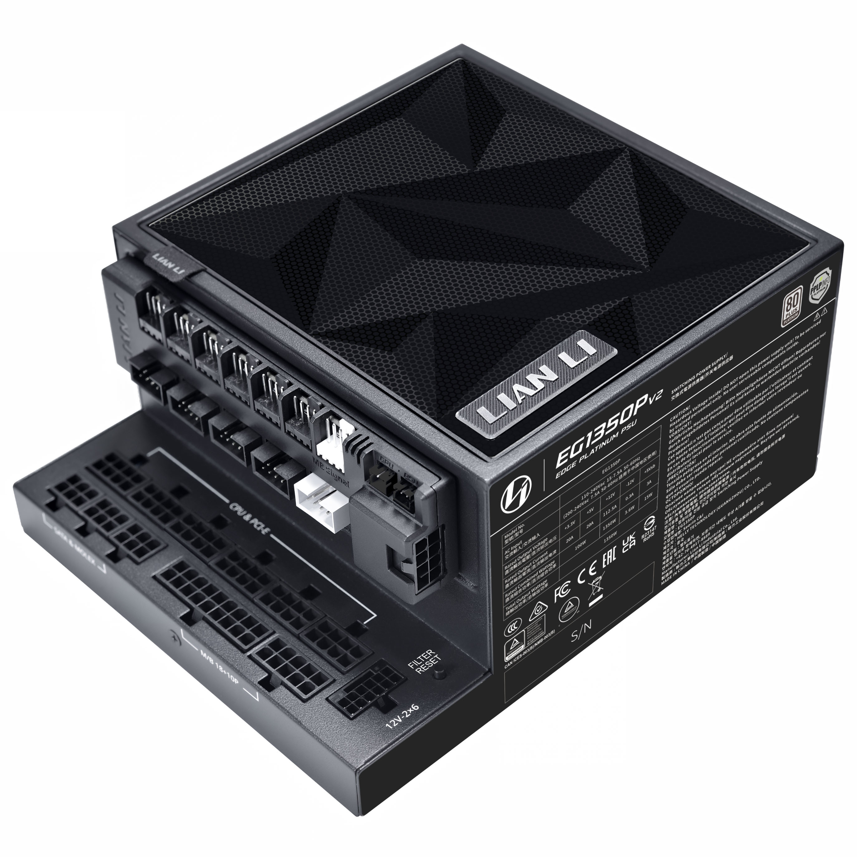 Lian Li EDGE Platinum V2 1.350W Netzteil in Schwarz