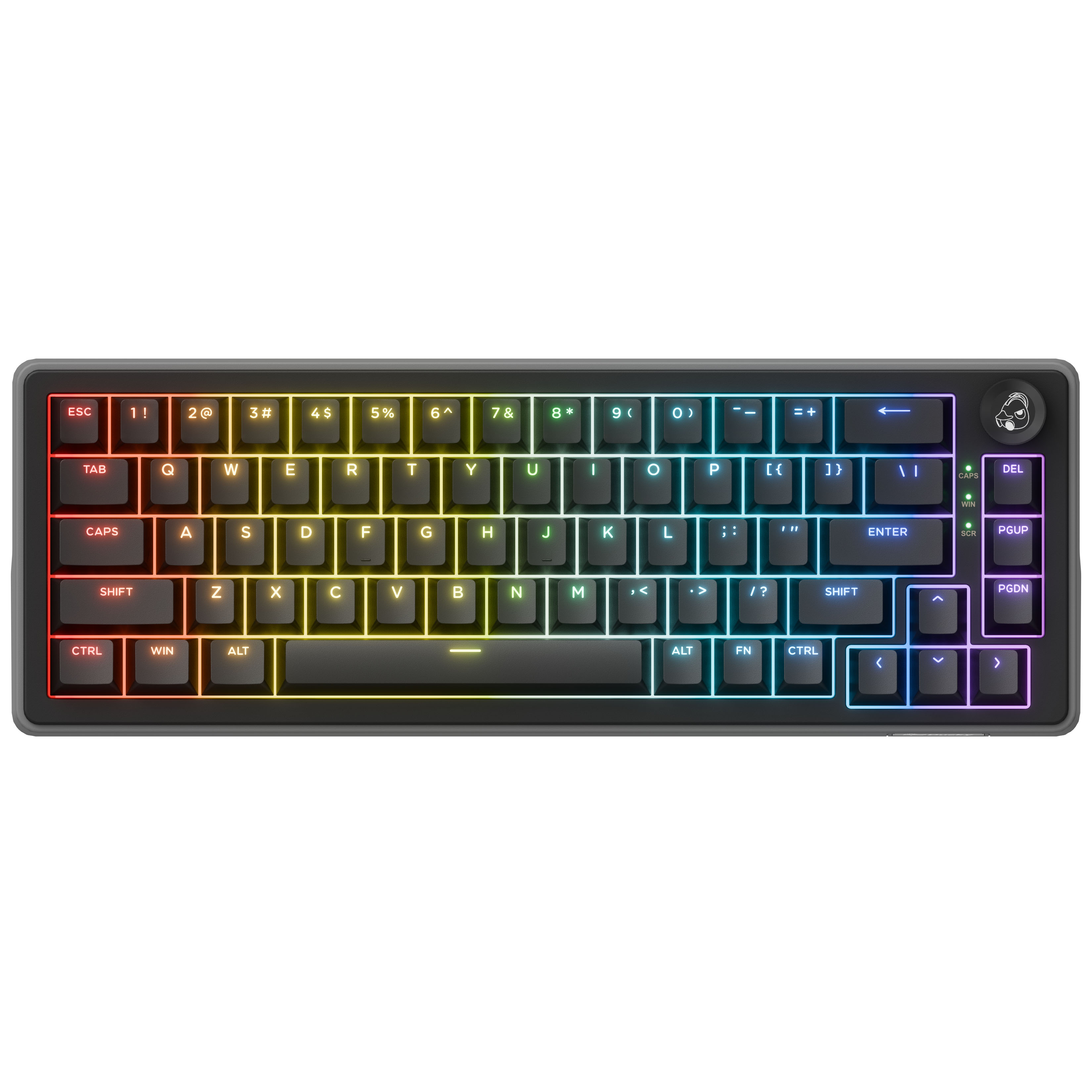Ducky OK-HE-65 in Schwarz mit US-Layout