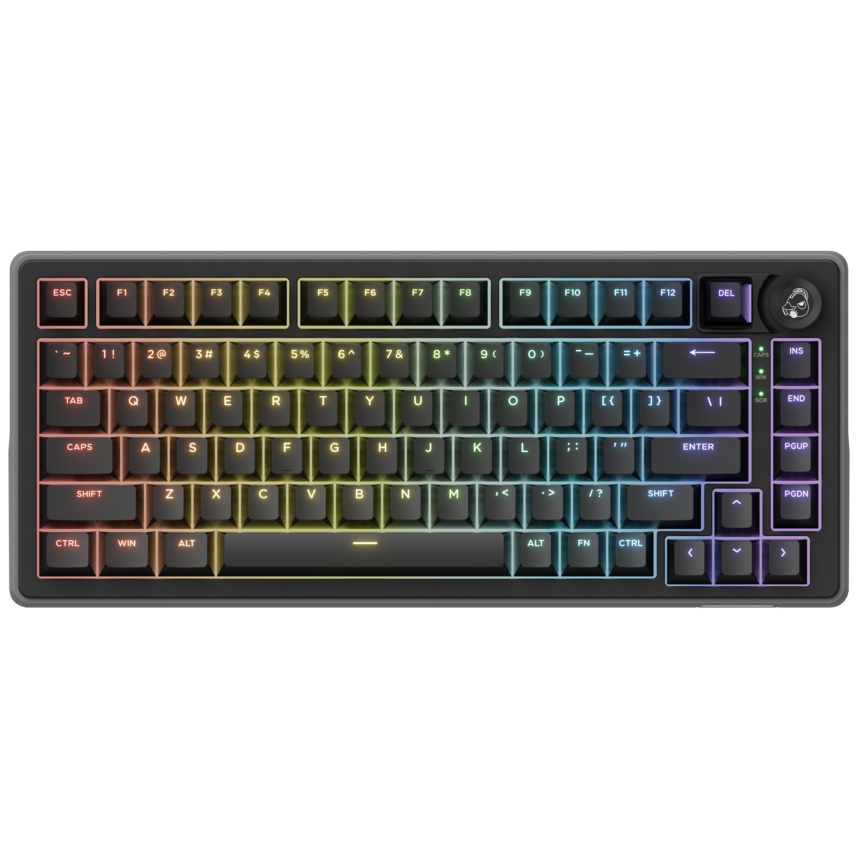 Ducky OK-HE-75 in Schwarz mit US-Layout