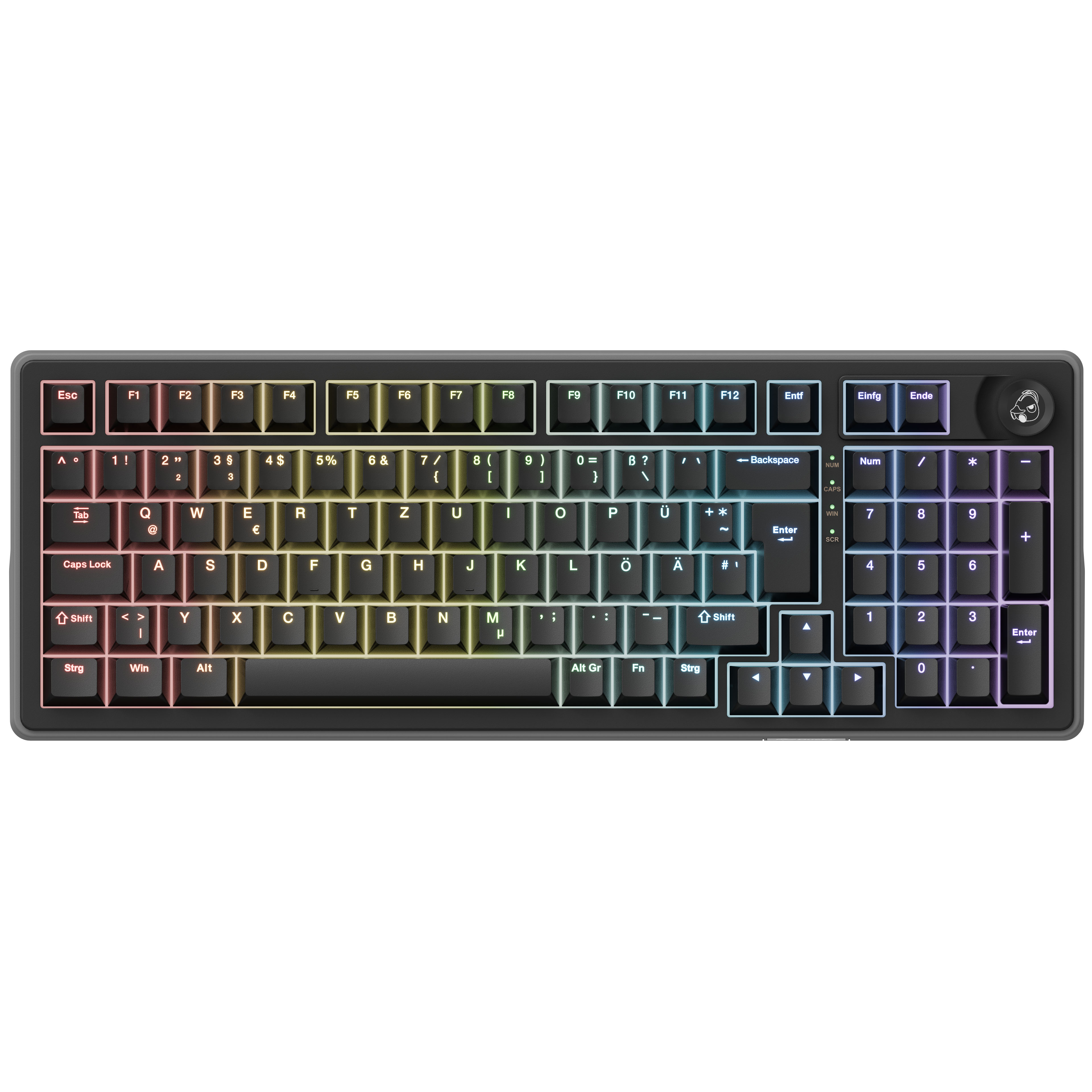 Ducky OK-HE-98 in Schwarz mit DE-Layout