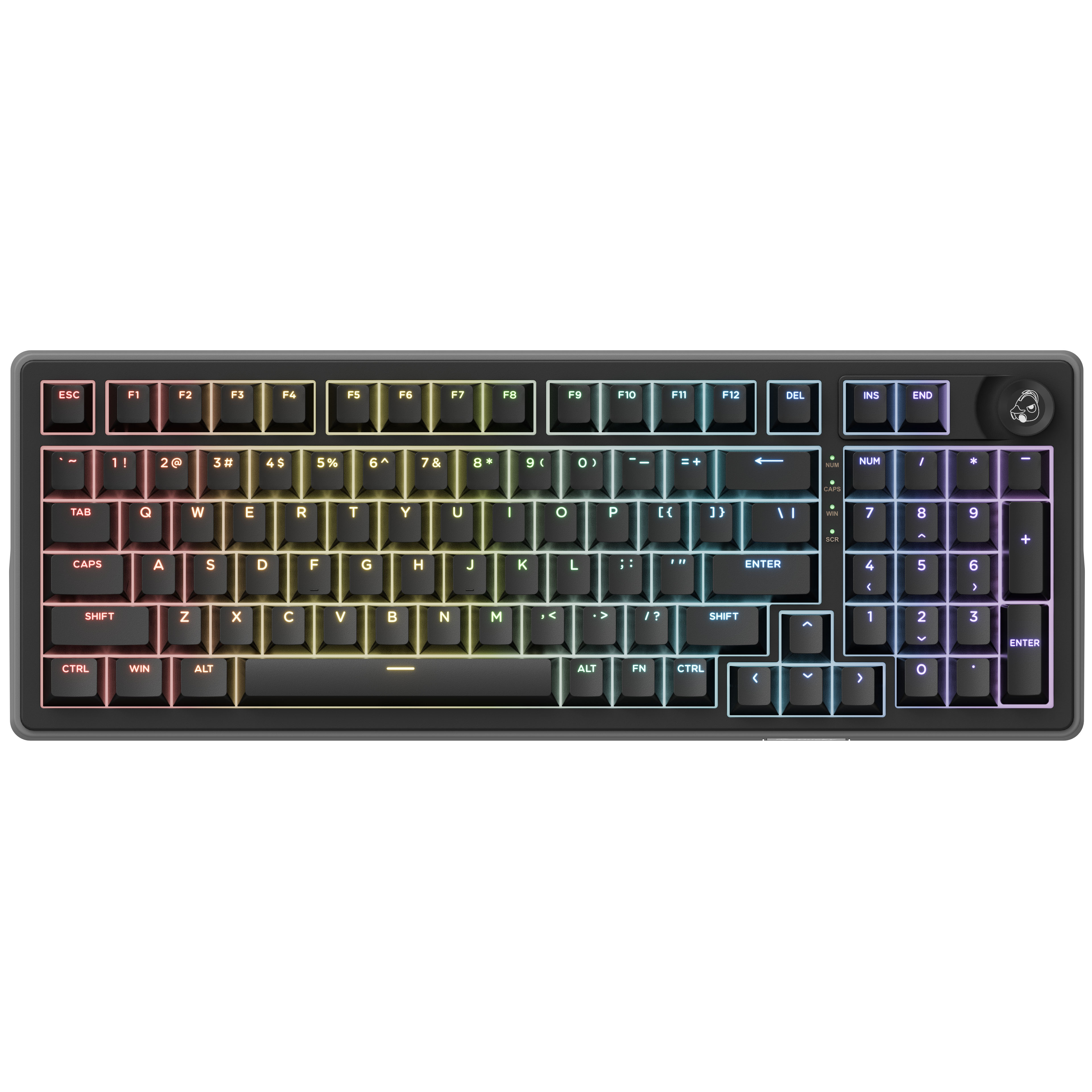 Ducky OK-HE-98 in Schwarz mit US-Layout